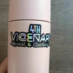Custom Holographic Shiny Stickers, Rainbow Holographic Vinyl Stickers, Personalized Holo Stickers, Holographic Custom Sticker