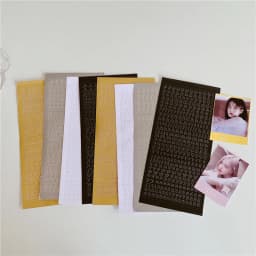 MINKYS 2PCS Hot Gilding Silvering English Letter Sticker For Kpop Photocards Decorative Stickers School Stationery