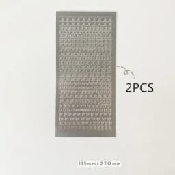 MINKYS 2PCS Hot Gilding Silvering English Letter Sticker For Kpop Photocards Decorative Stickers School Stationery