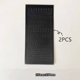 MINKYS 2PCS Hot Gilding Silvering English Letter Sticker For Kpop Photocards Decorative Stickers School Stationery