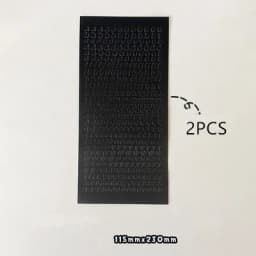 MINKYS 2PCS Hot Gilding Silvering English Letter Sticker For Kpop Photocards Decorative Stickers School Stationery