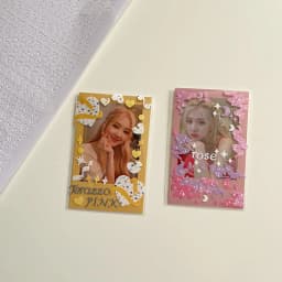 MINKYS 2PCS Hot Gilding Silvering English Letter Sticker For Kpop Photocards Decorative Stickers School Stationery