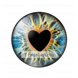 Glass DIY Jewelry Dragon Cat Toys Eyes Ragdoll Toy Eyeball  8MM-30MM Round photo glass cabochon demo flat back Making findings