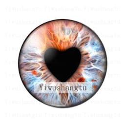 Glass DIY Jewelry Dragon Cat Toys Eyes Ragdoll Toy Eyeball  8MM-30MM Round photo glass cabochon demo flat back Making findings