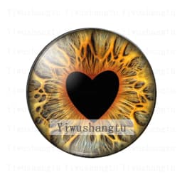 Glass DIY Jewelry Dragon Cat Toys Eyes Ragdoll Toy Eyeball  8MM-30MM Round photo glass cabochon demo flat back Making findings