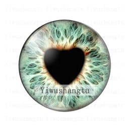 Glass DIY Jewelry Dragon Cat Toys Eyes Ragdoll Toy Eyeball  8MM-30MM Round photo glass cabochon demo flat back Making findings