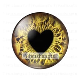 Glass DIY Jewelry Dragon Cat Toys Eyes Ragdoll Toy Eyeball  8MM-30MM Round photo glass cabochon demo flat back Making findings