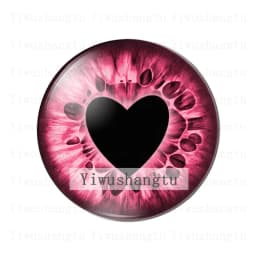 Glass DIY Jewelry Dragon Cat Toys Eyes Ragdoll Toy Eyeball  8MM-30MM Round photo glass cabochon demo flat back Making findings