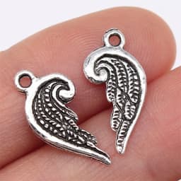 40pcs Angel Wings Connector Charms For Jewelry Making Wing Charms DIY Handmade Tibetan Finding Jewelry