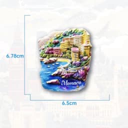 Monaco fridge magnets Creative Travel souvenir gift resin UV magnet refrigerator magnets home decor collection