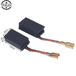2pcs/lot Angle Grinder Carbon Brush Angle Grinder Replacement Spare Parts Carbon Brushes 6mm x 9mm x 15mm
