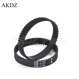 2MGT 2M 2GT Synchronous Timing belt Pitch length 96 98 100 102 104 106 108 110 112 114 116 width 6mm Rubber closed