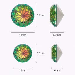 Astrobox New Lotus Round Rhinestone Crystal Stone DIY Clothing & Accessories Glass Crystal DIY Jewelry Making Loose Beads Stone