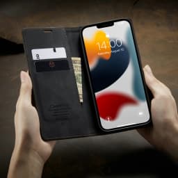 Retro Phone Case Flip Luxury Leather Cover for iPhone 16 pro max 15 14 13 12 11 mini 7 8 plus xs max xr Magnetic back Cover