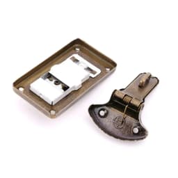 2025 New Bronze Tone Leather Suitcase Buckle Box Vintage Metal Lock Antique Toggle Hasp Latch