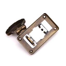 2025 New Bronze Tone Leather Suitcase Buckle Box Vintage Metal Lock Antique Toggle Hasp Latch