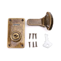 2025 New Bronze Tone Leather Suitcase Buckle Box Vintage Metal Lock Antique Toggle Hasp Latch