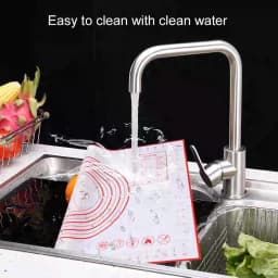 50x60cm Non-slip Silicone Pastry Kitchen Mat Extra Large Baking Mat Counter Dough Rolling Mat Surface Fondant Pie Crust Mat