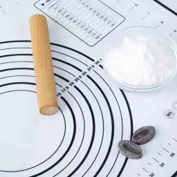 50x60cm Non-slip Silicone Pastry Kitchen Mat Extra Large Baking Mat Counter Dough Rolling Mat Surface Fondant Pie Crust Mat
