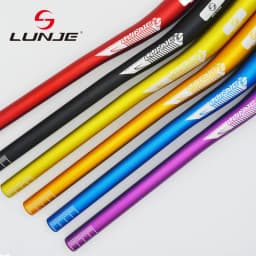 LUNJE-Aluminum Alloy Bicycle Handlebar, Mountain Bike Handlebar, Road Bike Straight Handlebar, 6 Degree, 31.8x720mm, 780mm