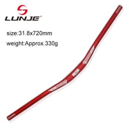 LUNJE-Aluminum Alloy Bicycle Handlebar, Mountain Bike Handlebar, Road Bike Straight Handlebar, 6 Degree, 31.8x720mm, 780mm