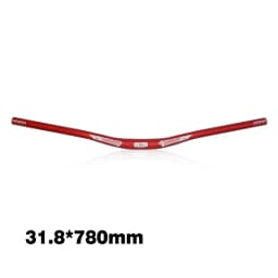 LUNJE-Aluminum Alloy Bicycle Handlebar, Mountain Bike Handlebar, Road Bike Straight Handlebar, 6 Degree, 31.8x720mm, 780mm