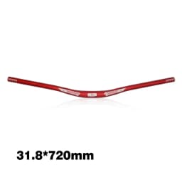 LUNJE-Aluminum Alloy Bicycle Handlebar, Mountain Bike Handlebar, Road Bike Straight Handlebar, 6 Degree, 31.8x720mm, 780mm