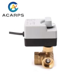 1/2" 3/4" 1" 2 Inch 3 Way Motorized Ball Valve Electric Ball Valve Three Wires Two Point Control Ball Valve With Manual Switch