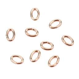 100pcs Oval Strong Stainless Steel Gold Color Jump Rings Split Rings Connectors For Jewelry Making Bracelet Necklace Findings