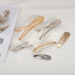 20Pcs Metal Hair Clips Snap Alligator Hairpins Base for DIY Jewelry Making Korean Pearl Bow Hairgrip Setting Hair Accessories
