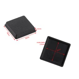 40pcs/60pcs/100pcs 20mm*20mm Square Model Bases for Wargames Table Games Plastic Black MB1020