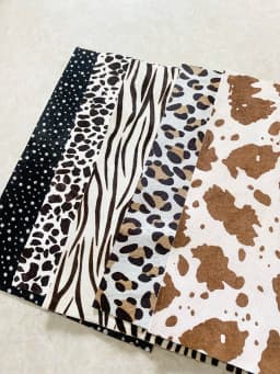 Horse Fur Cut Piece, One First Layer, Embossed Leather, Handmade, DIY, Leather Fabric