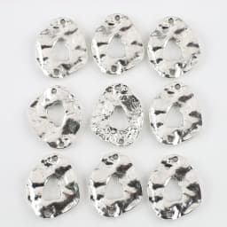 10Pcs/Lot Zinc Alloy Metal Charm Hollow Oval Pendants Jewelry Supplies For DIY Making Hoop Earrings Necklace Accessories