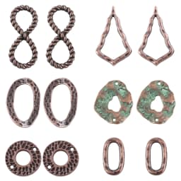 10Pcs/Lot Zinc Alloy Metal Charm Hollow Oval Pendants Jewelry Supplies For DIY Making Hoop Earrings Necklace Accessories