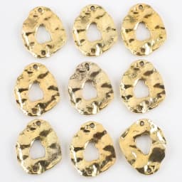10Pcs/Lot Zinc Alloy Metal Charm Hollow Oval Pendants Jewelry Supplies For DIY Making Hoop Earrings Necklace Accessories