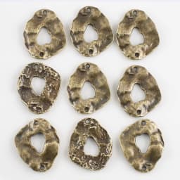 10Pcs/Lot Zinc Alloy Metal Charm Hollow Oval Pendants Jewelry Supplies For DIY Making Hoop Earrings Necklace Accessories