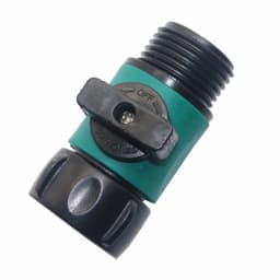 Plastic Valve with Quick Connector 3/4" Female Thread 3/4" Male Thread Agriculture Garden Watering Prolong Hose Adapter Switch