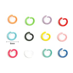 100Pcs 8mm Iron Soft Opening Jump Ring Split Rings Connectors For DIY Jewelry Making Findings Supplies Accessories