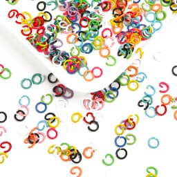 100Pcs 8mm Iron Soft Opening Jump Ring Split Rings Connectors For DIY Jewelry Making Findings Supplies Accessories