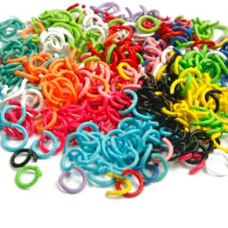 100Pcs 8mm Iron Soft Opening Jump Ring Split Rings Connectors For DIY Jewelry Making Findings Supplies Accessories