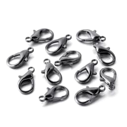 50/100Pcs 10/12/14/16/18/21mm Alloy Lobster Clasp Hooks Connector Necklace Bracelet Chain for DIY Jewelry Making Accessories