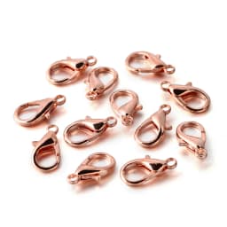 50/100Pcs 10/12/14/16/18/21mm Alloy Lobster Clasp Hooks Connector Necklace Bracelet Chain for DIY Jewelry Making Accessories