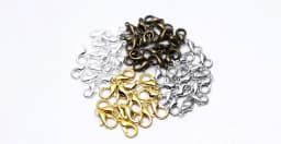 50/100Pcs 10/12/14/16/18/21mm Alloy Lobster Clasp Hooks Connector Necklace Bracelet Chain for DIY Jewelry Making Accessories