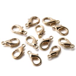 50/100Pcs 10/12/14/16/18/21mm Alloy Lobster Clasp Hooks Connector Necklace Bracelet Chain for DIY Jewelry Making Accessories