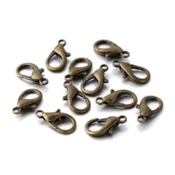 50/100Pcs 10/12/14/16/18/21mm Alloy Lobster Clasp Hooks Connector Necklace Bracelet Chain for DIY Jewelry Making Accessories