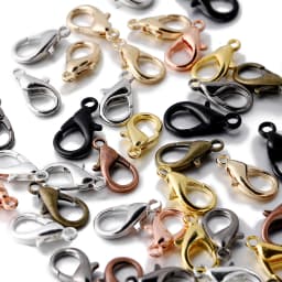 50/100Pcs 10/12/14/16/18/21mm Alloy Lobster Clasp Hooks Connector Necklace Bracelet Chain for DIY Jewelry Making Accessories