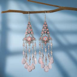 Bohemian Antique Gold Color Long Water Drop Tassel Earrings for Women Vintage Colorful Geometric Drop Dangle Earrings Jewelry