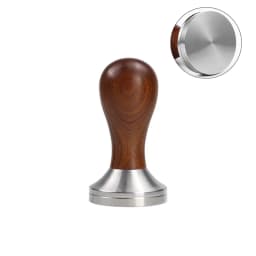 Coffee Tamper 41mm 49mm 51mm 53mm 57.5mm 58.35mm Wooden Handle Stainless Steel Delonghi Breville Barista Espresso Accessories