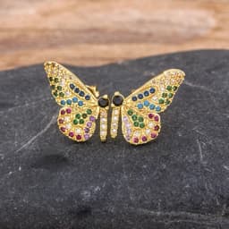 Fashion Female Luxury Crystal Round Stud Earrings Vintage Gold Color Wedding Party Jewelry Copper Zircon Crystal Stone Earrings
