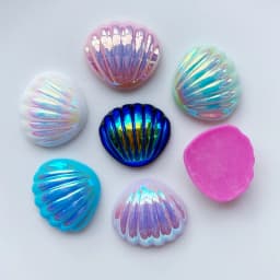 10/20Pcs Resin Cute Mixed Colored Shell Flatback Cabochon Scrapbook Kawaii DIY Embellishments Accessories K74